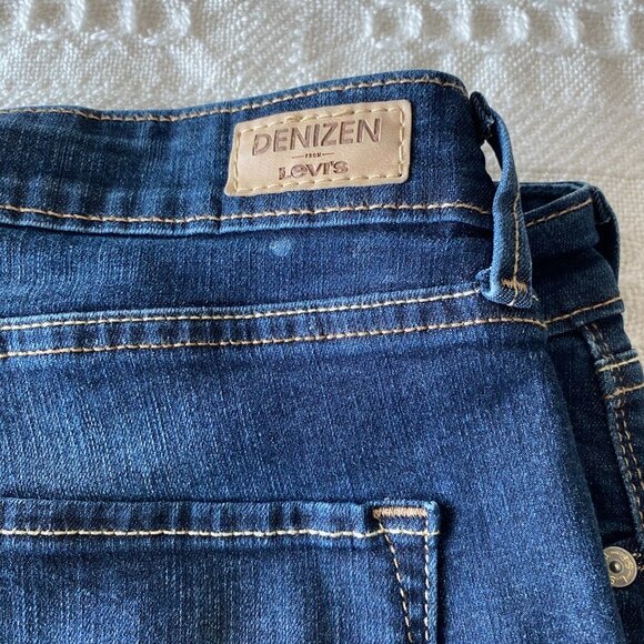 Denizen by LEVI'S Modern Slim Jeans Mid-Rise Cropped Pristine Condition Size 31 - Picture 6 of 6